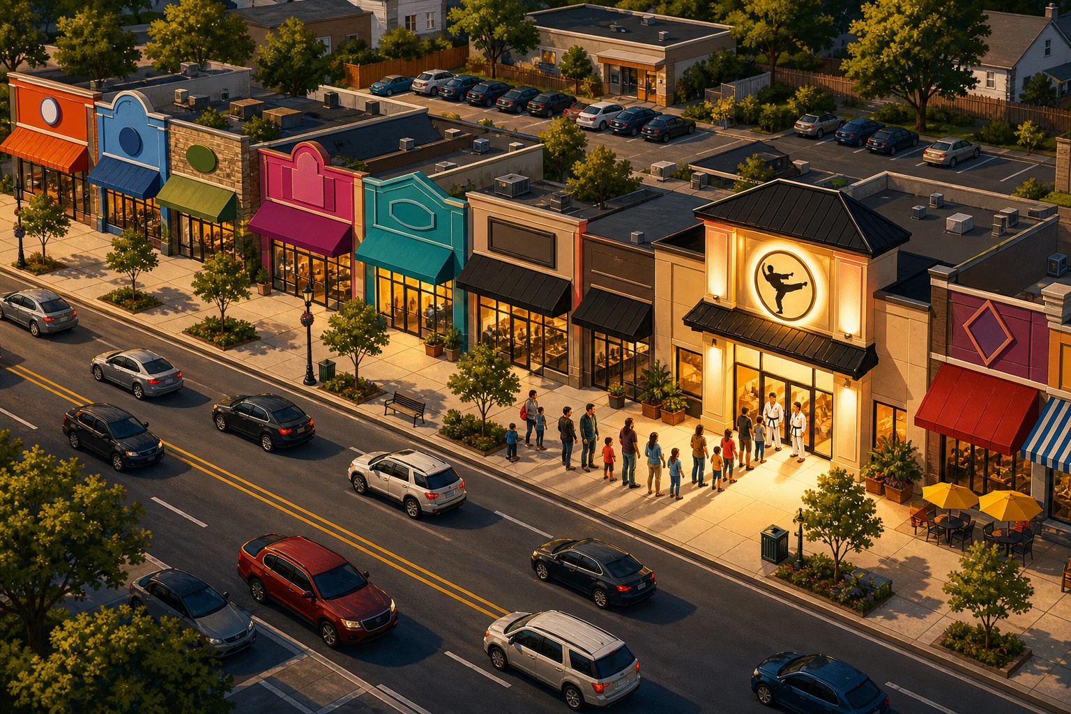 Martial arts studio standing out among competitors on an oversaturated street