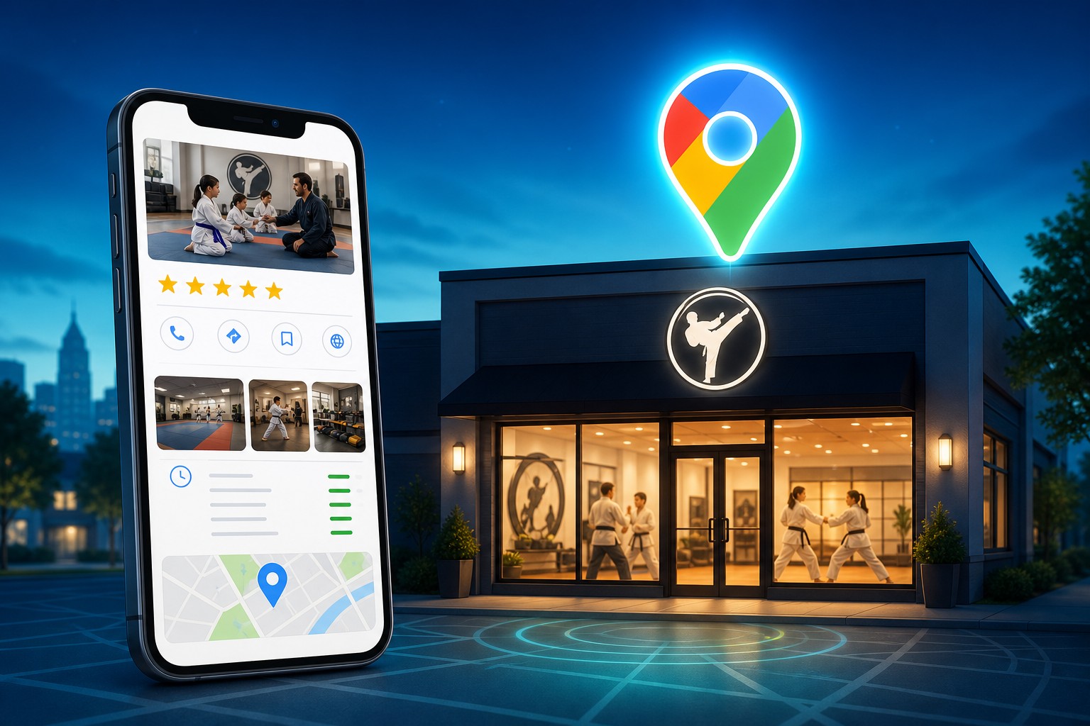 Google Business Profile optimization for martial arts and dance studio owners